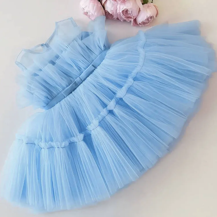 Elegant Princess Gown Baby Clothes for Birthday and weddings