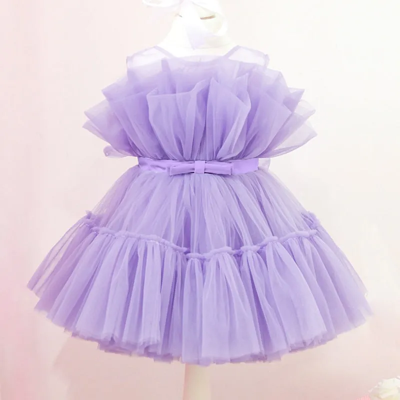 Elegant Princess Gown Baby Clothes for Birthday and weddings