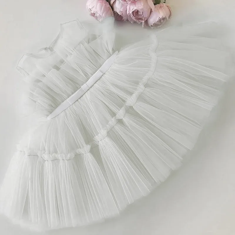 Elegant Princess Gown Baby Clothes for Birthday and weddings