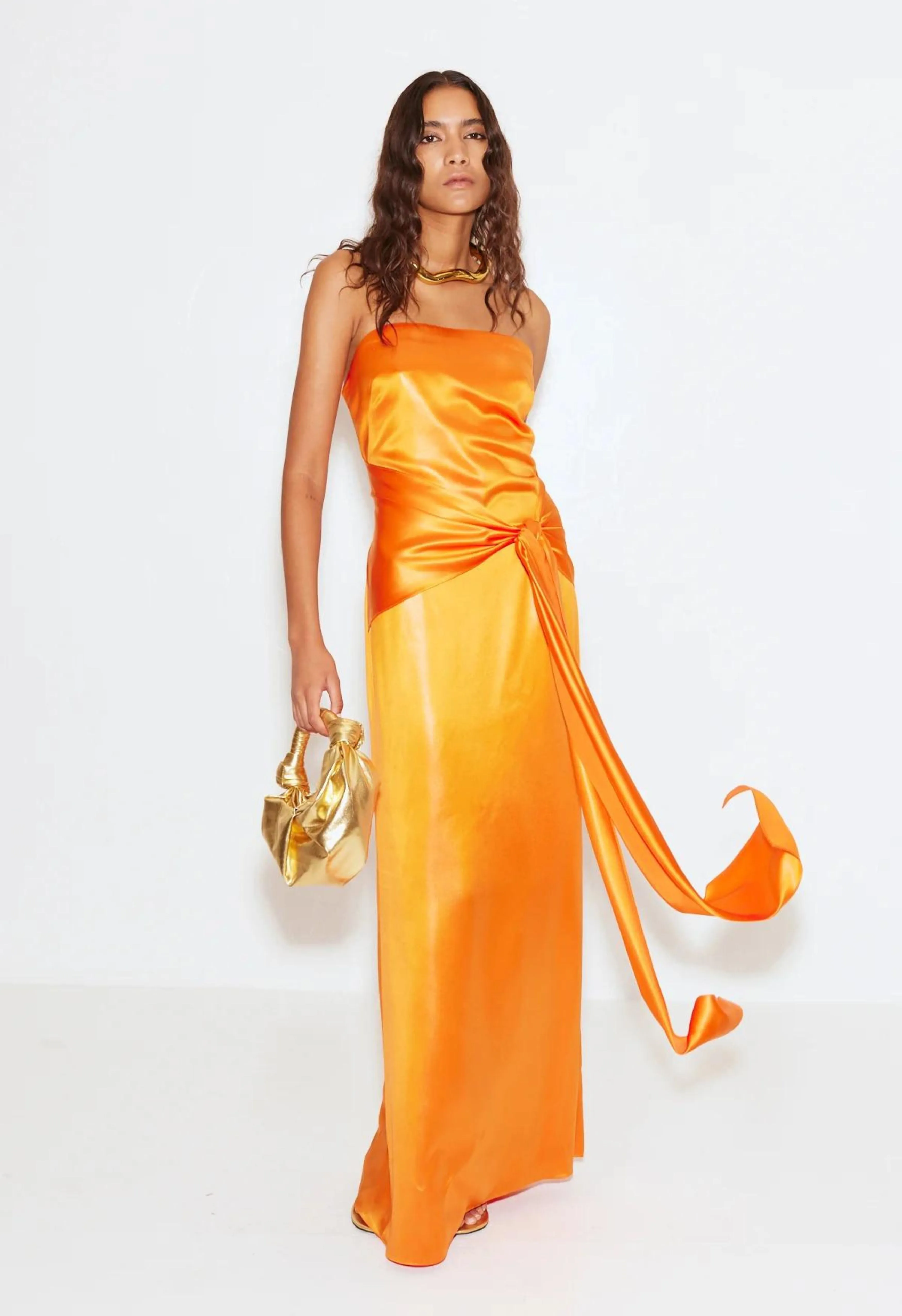 Fia Gown in Happy Carrot