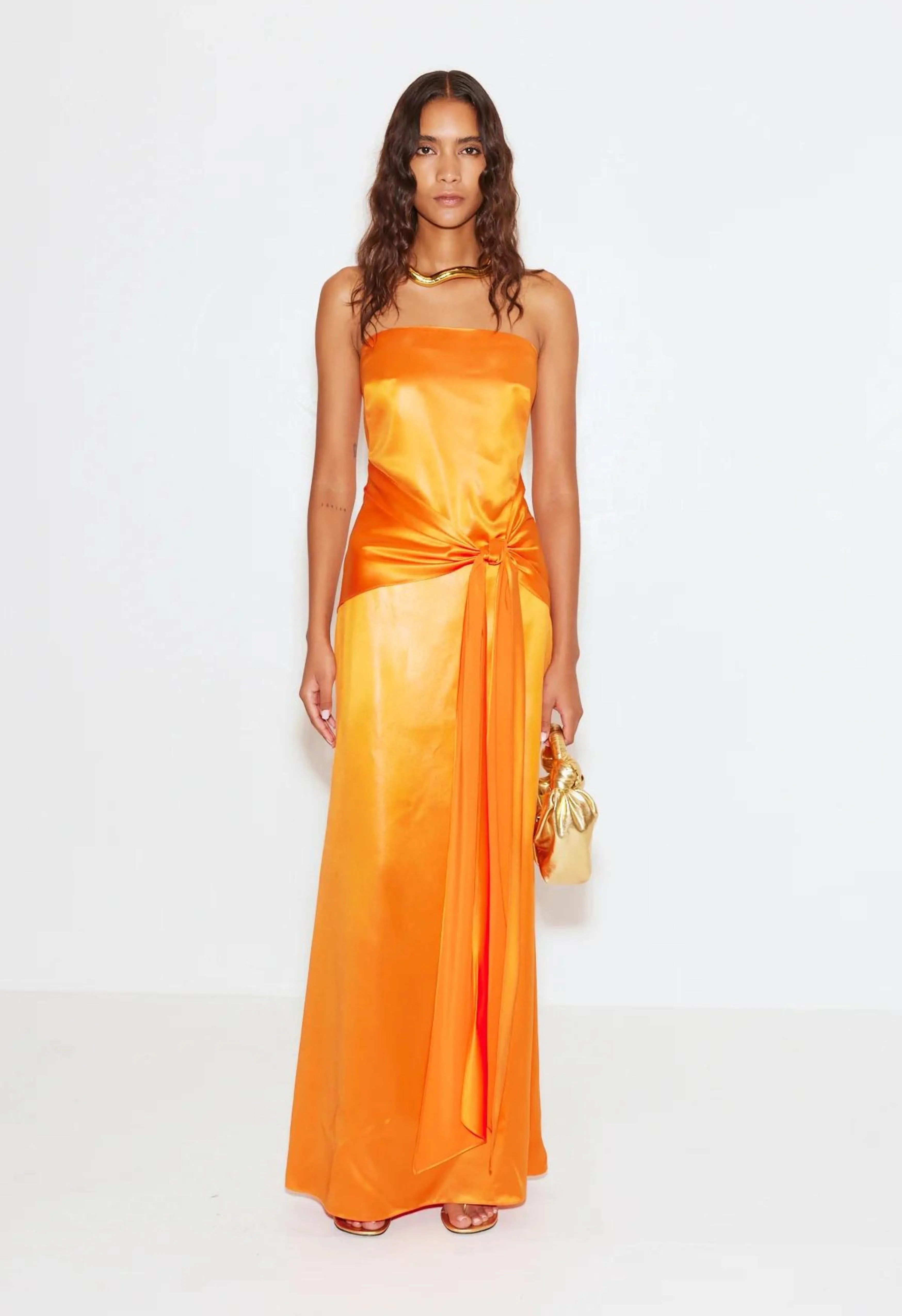 Fia Gown in Happy Carrot