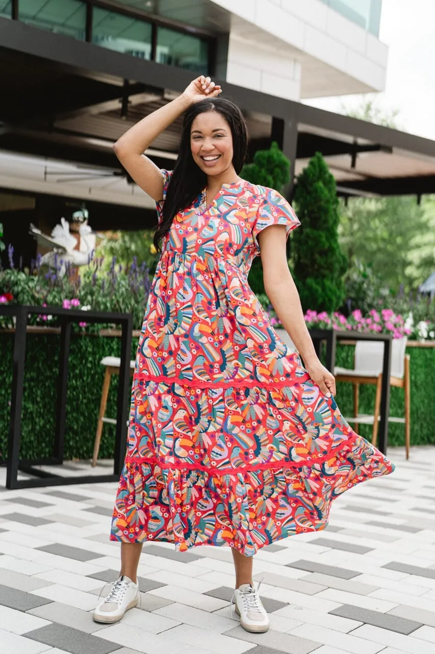 Field Maxi Dress - Bright Red