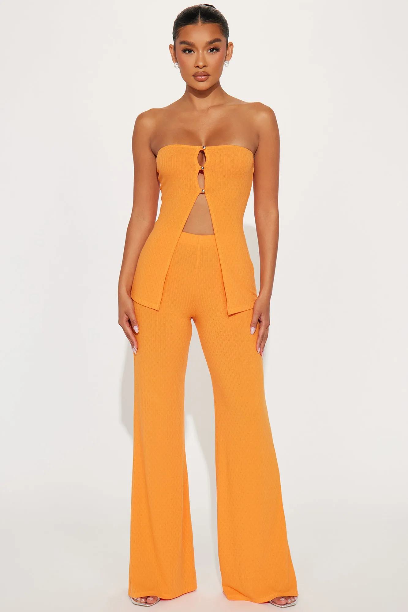 Friday Night Out Pant Set - Orange