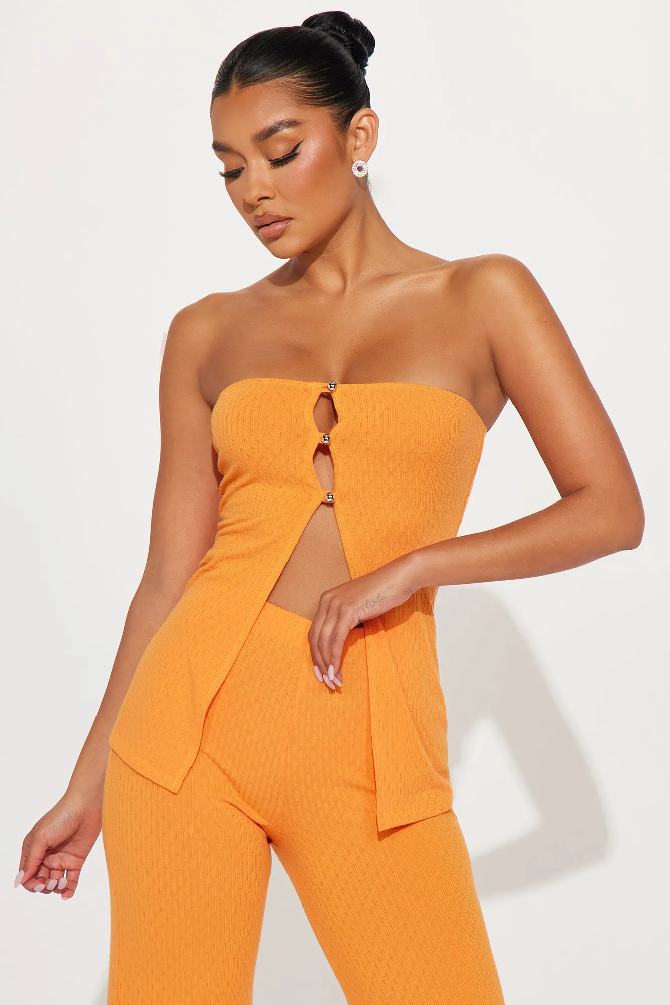 Friday Night Out Pant Set - Orange