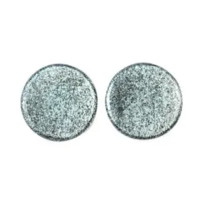 Glass Plugs - Silver Dichro