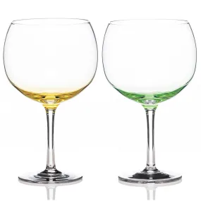 Gradual Lemon & Lime Gin Glass Pair