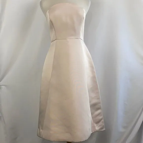 Halston Heritage New Barely Pink Strapless Dress