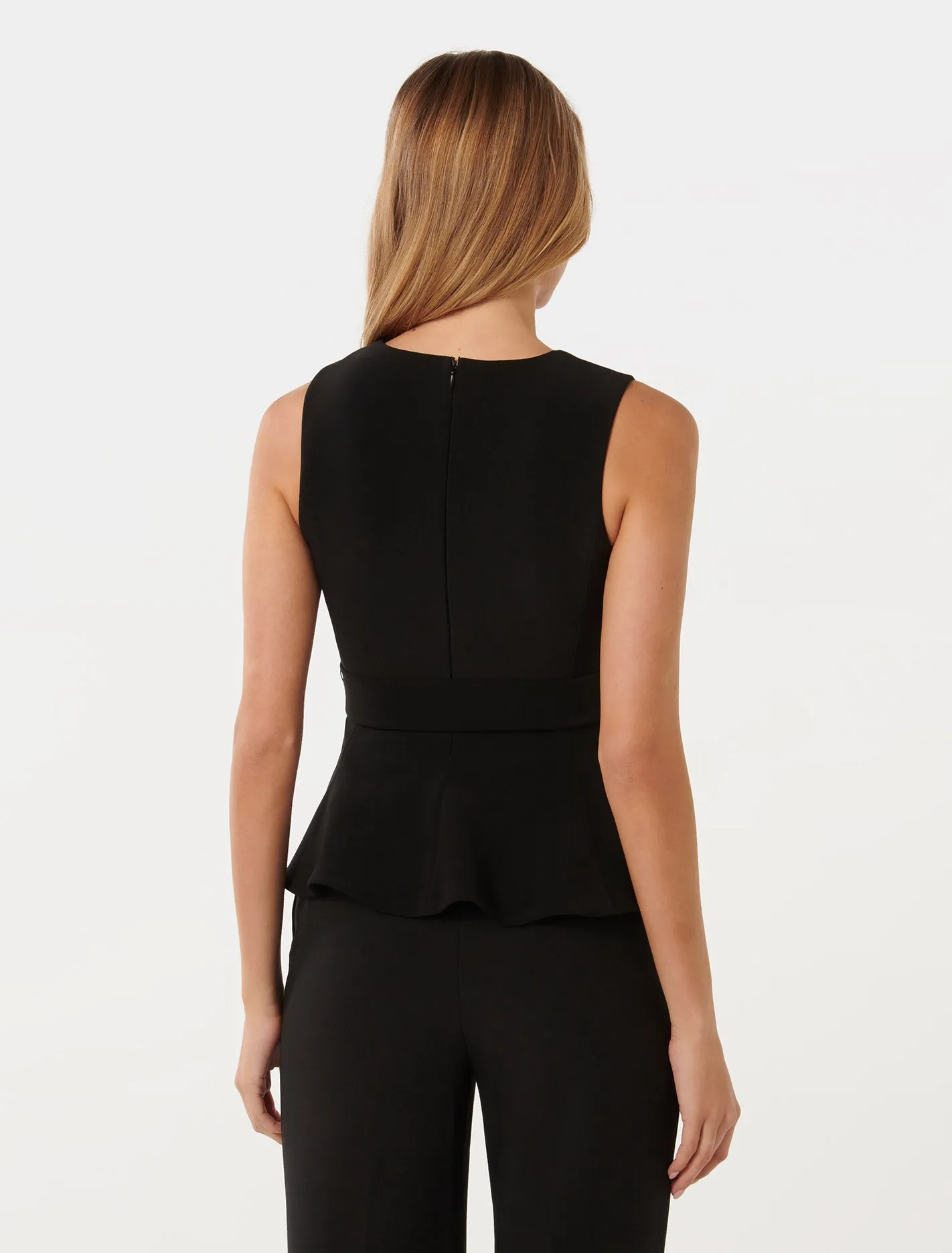 Harmony Crepe Peplum Top