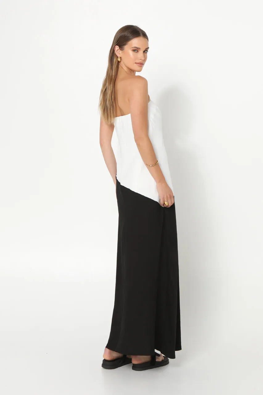 Joanna Maxi Dress | White & Black