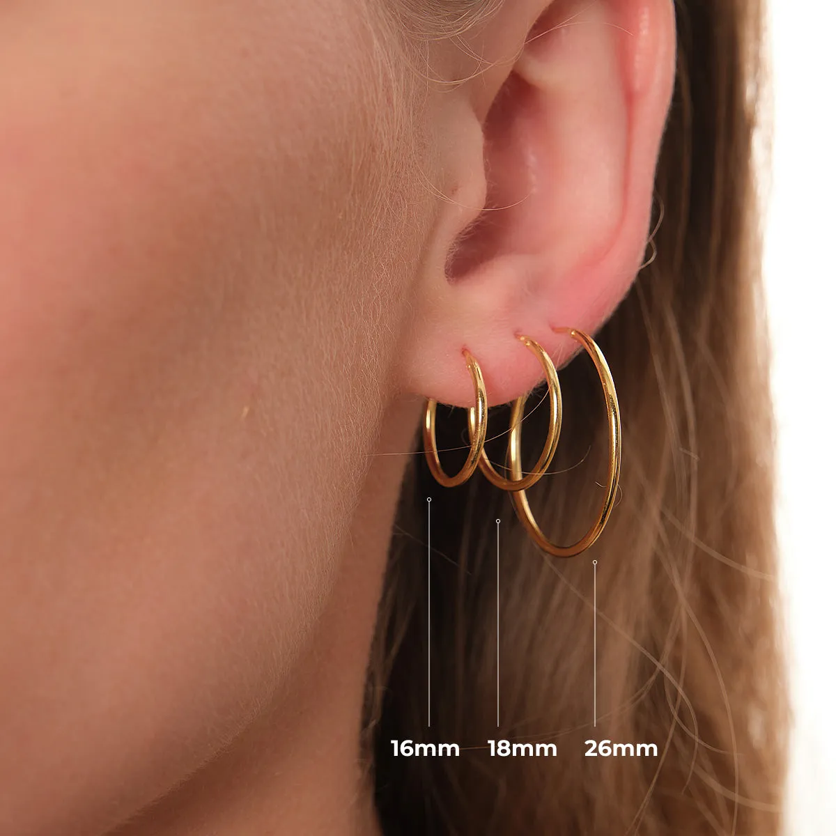 Joop Solid Gold Small Hoops