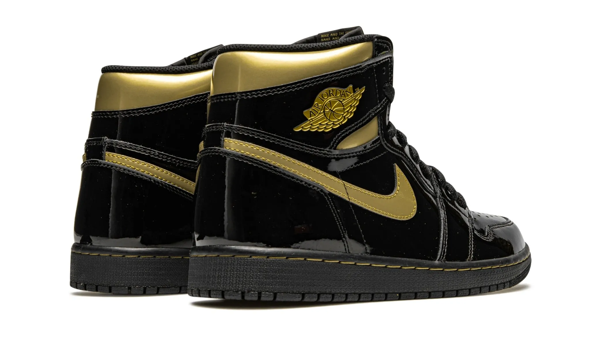 JORDAN 1 HIGH BLACK METALLIC GOLD