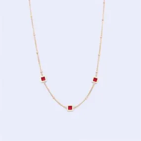 KNIGHT AND DAY - LEILANI Ruby Necklace