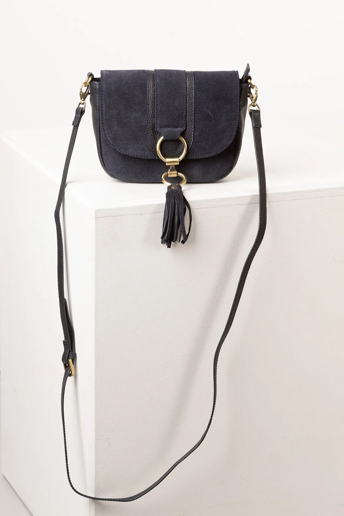 Ladies Suede Cross Body Bag - Allerton