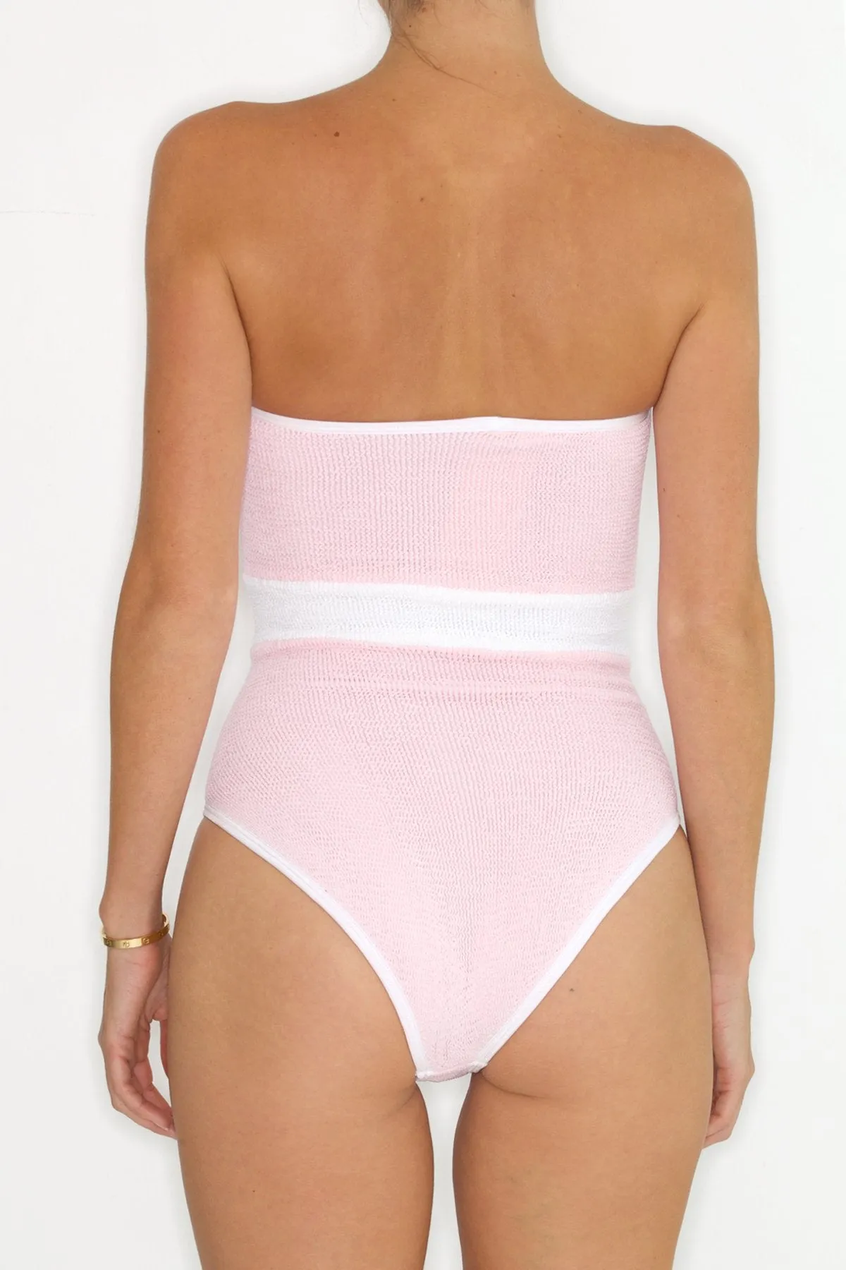 Marlene Swimsuit - Pink/White