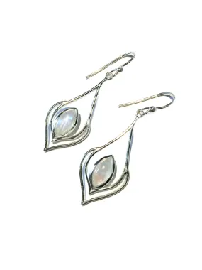 Moonstone Marquis Dangles