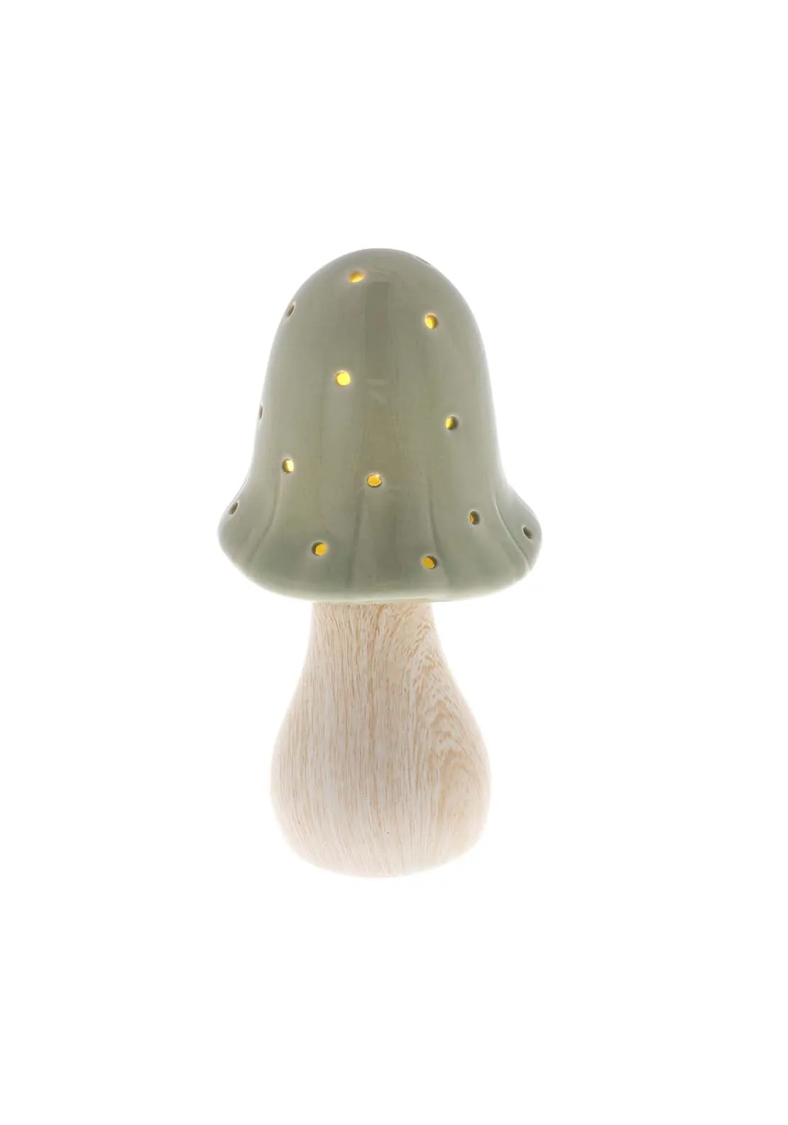 Mushroom Glow Lamp Medium Sage