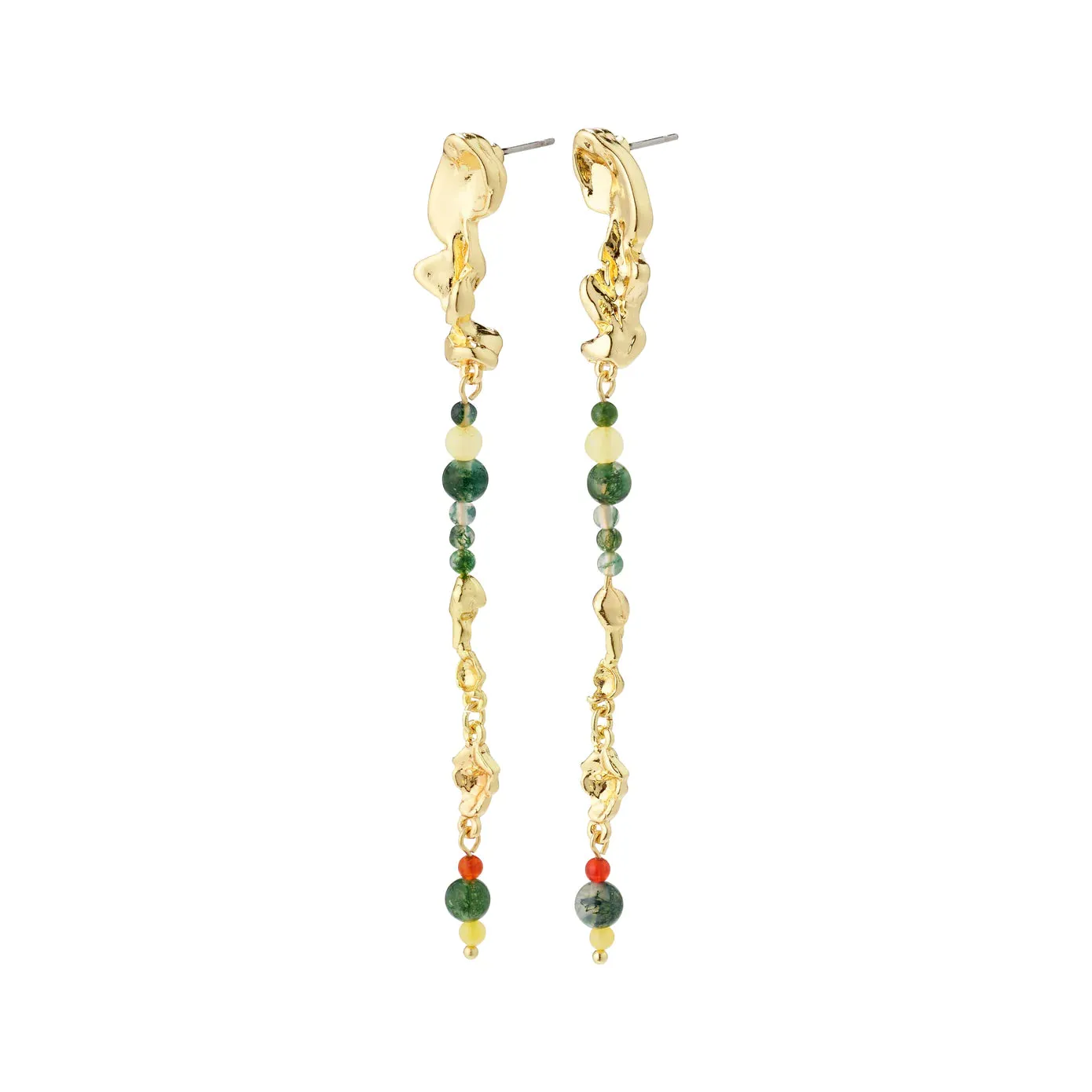 Niya Gold Plated Drop Earrings