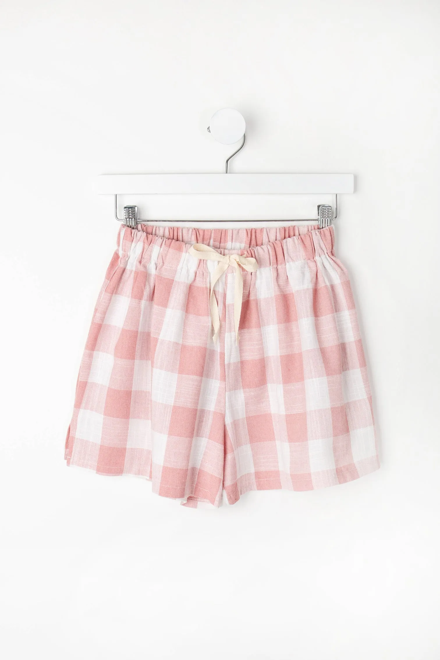 Phoebe Pink Linen PJ Shorts