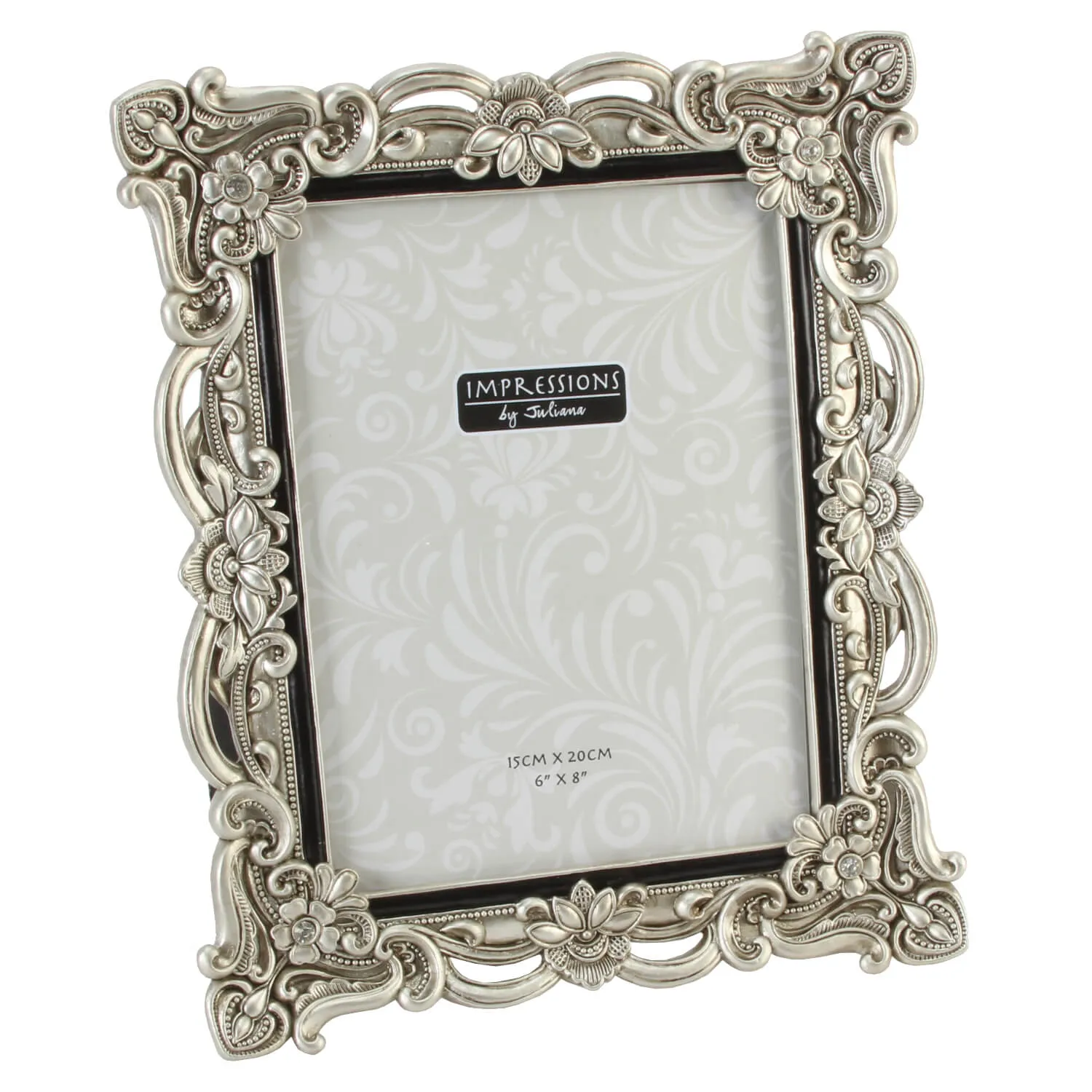 Photo Frame 6" x 8" - Antique Silver