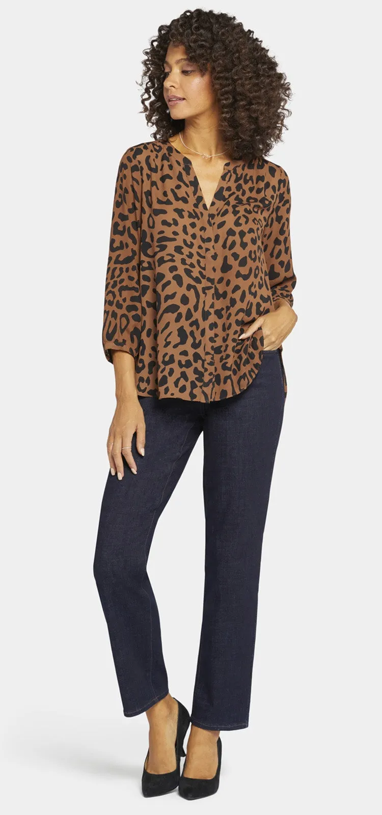 Pintuck Blouse Dierenprint | Athena