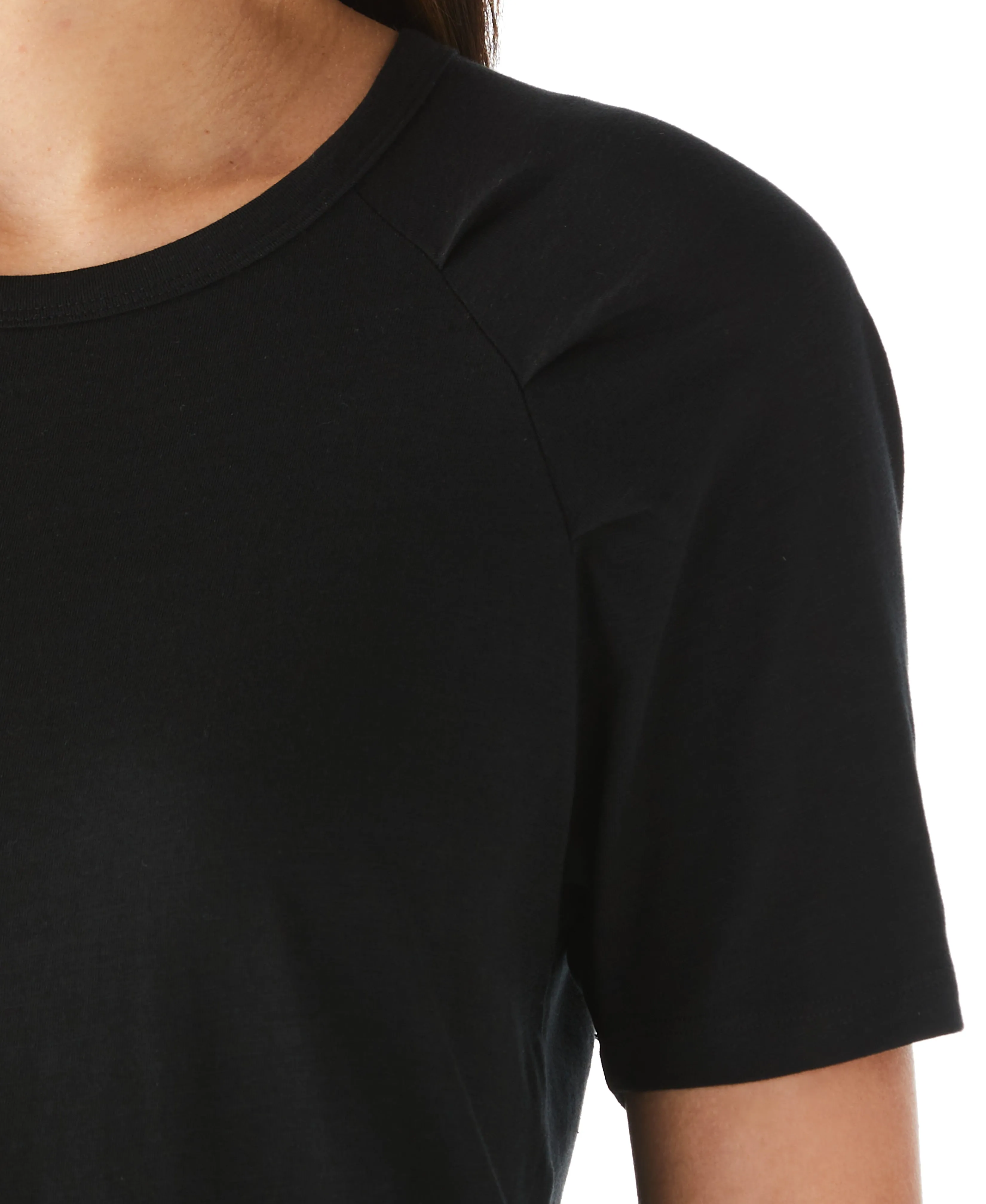 Pleated Raglan Sleeve Tee