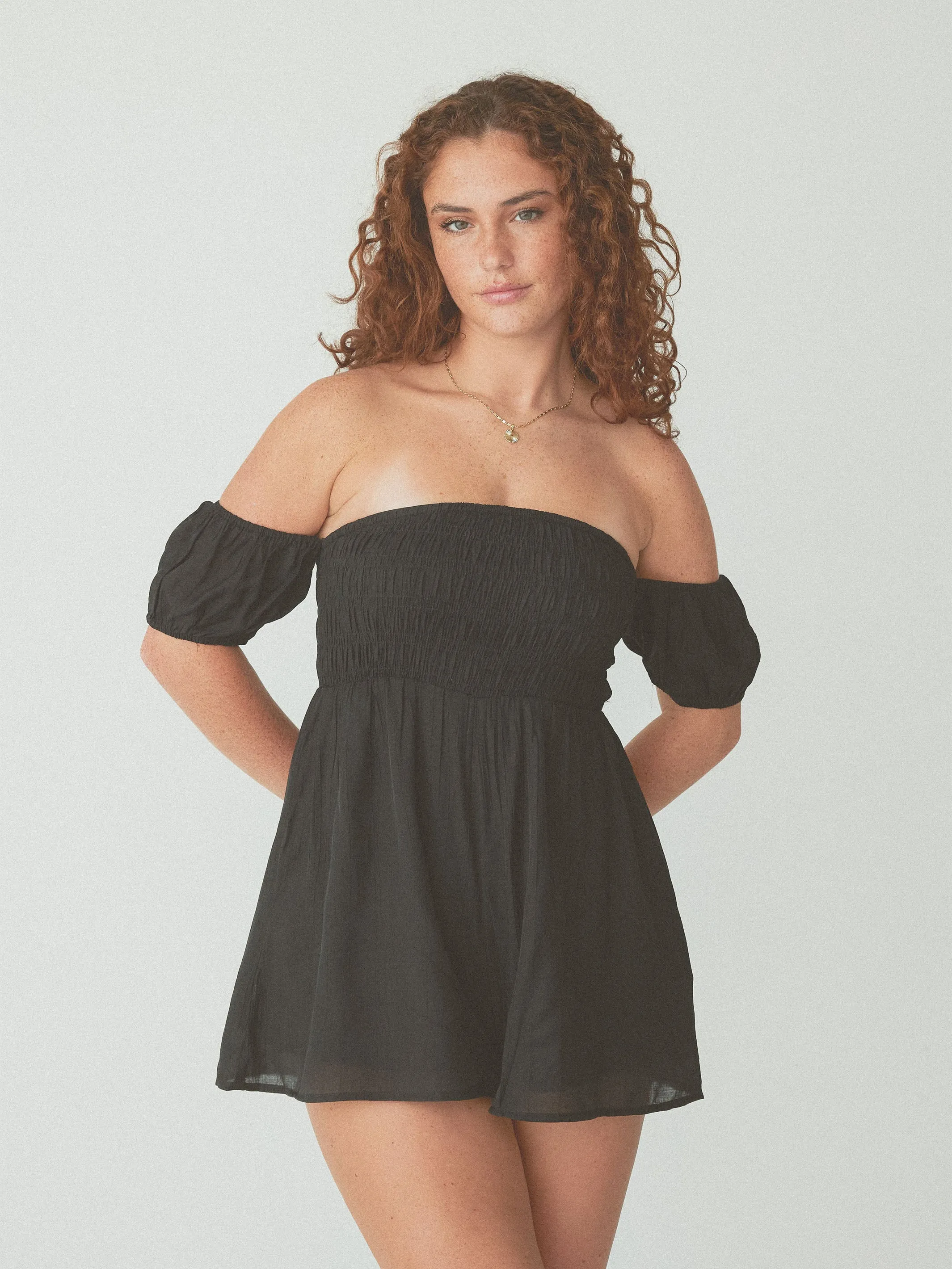 Puff Sleeve Brami Romper