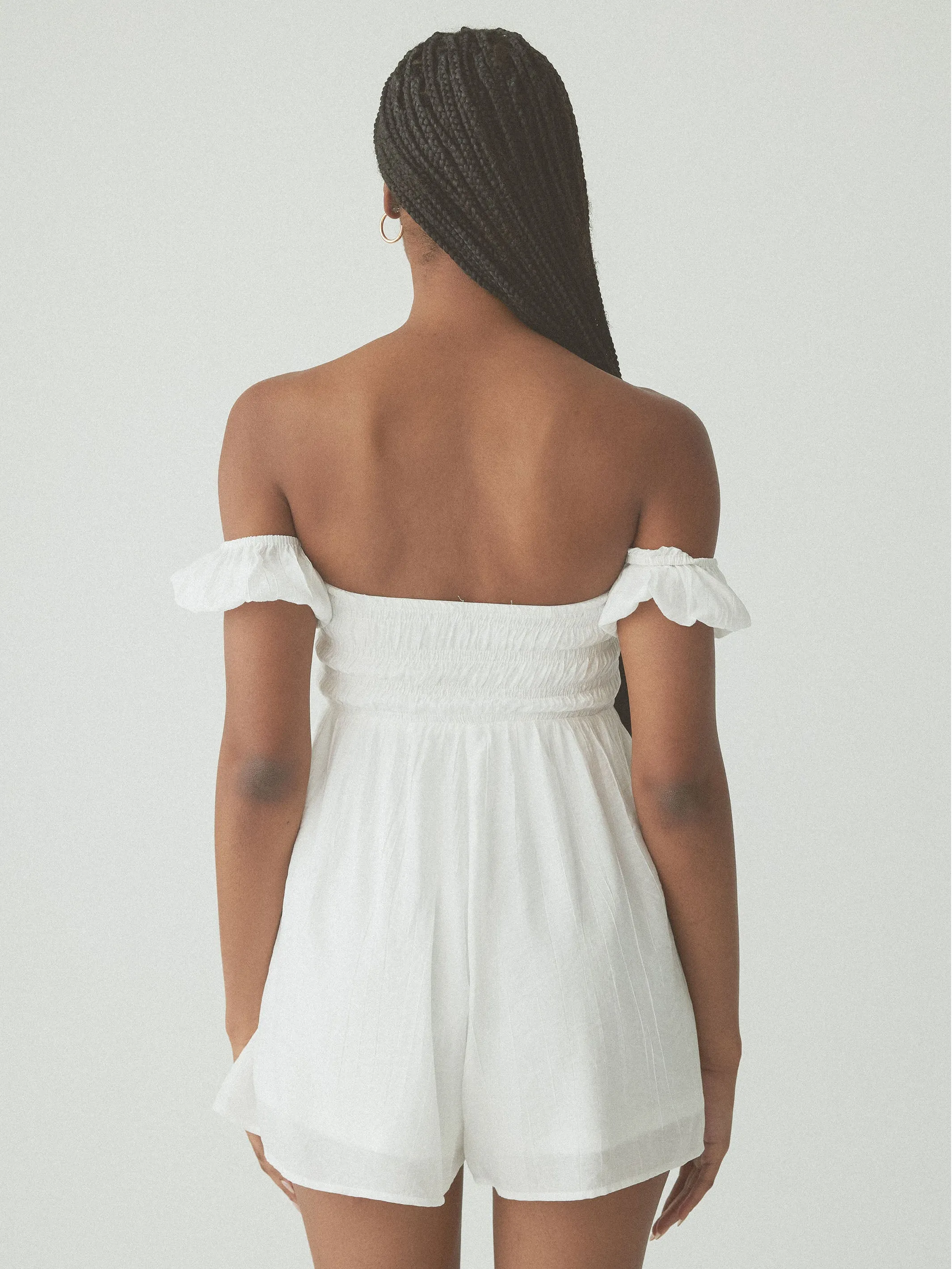 Puff Sleeve Brami Romper