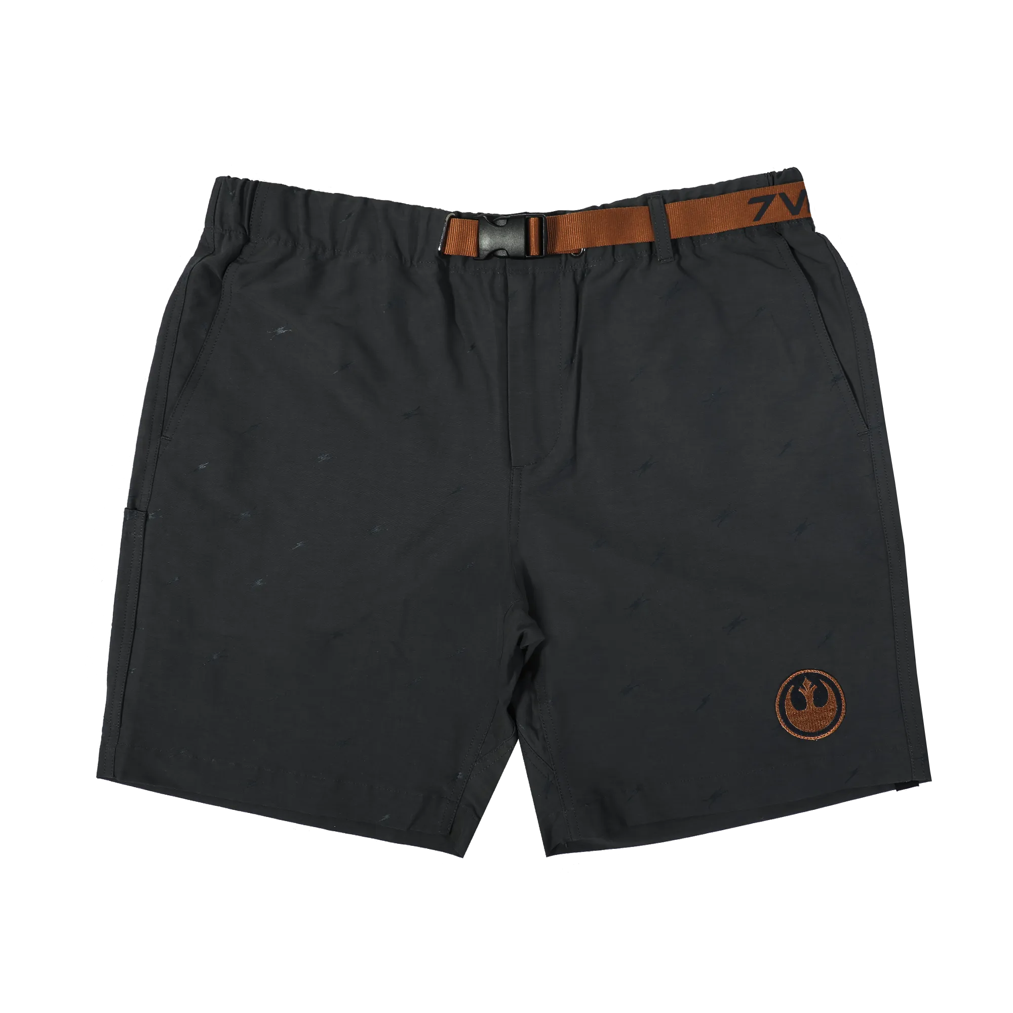 Rebel X-Wing Grey Belted Cargo Shorts