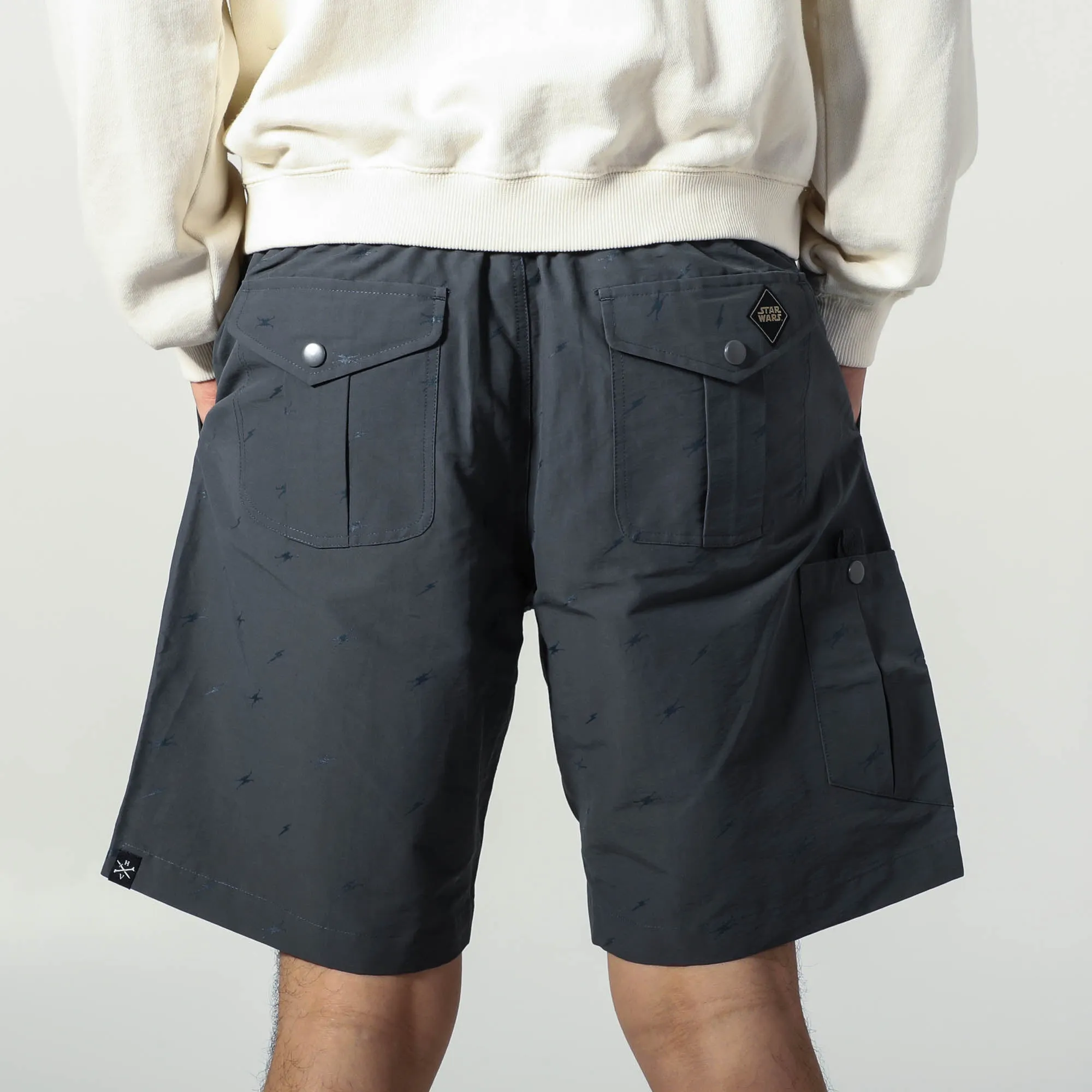 Rebel X-Wing Grey Belted Cargo Shorts