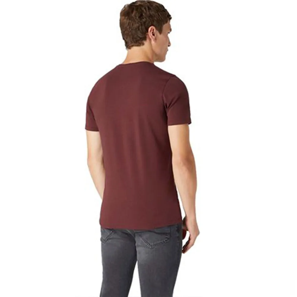 Remus Uomo Stretch Cotton Tee - Burgundy