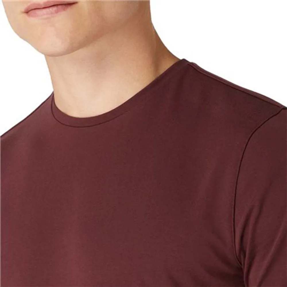 Remus Uomo Stretch Cotton Tee - Burgundy