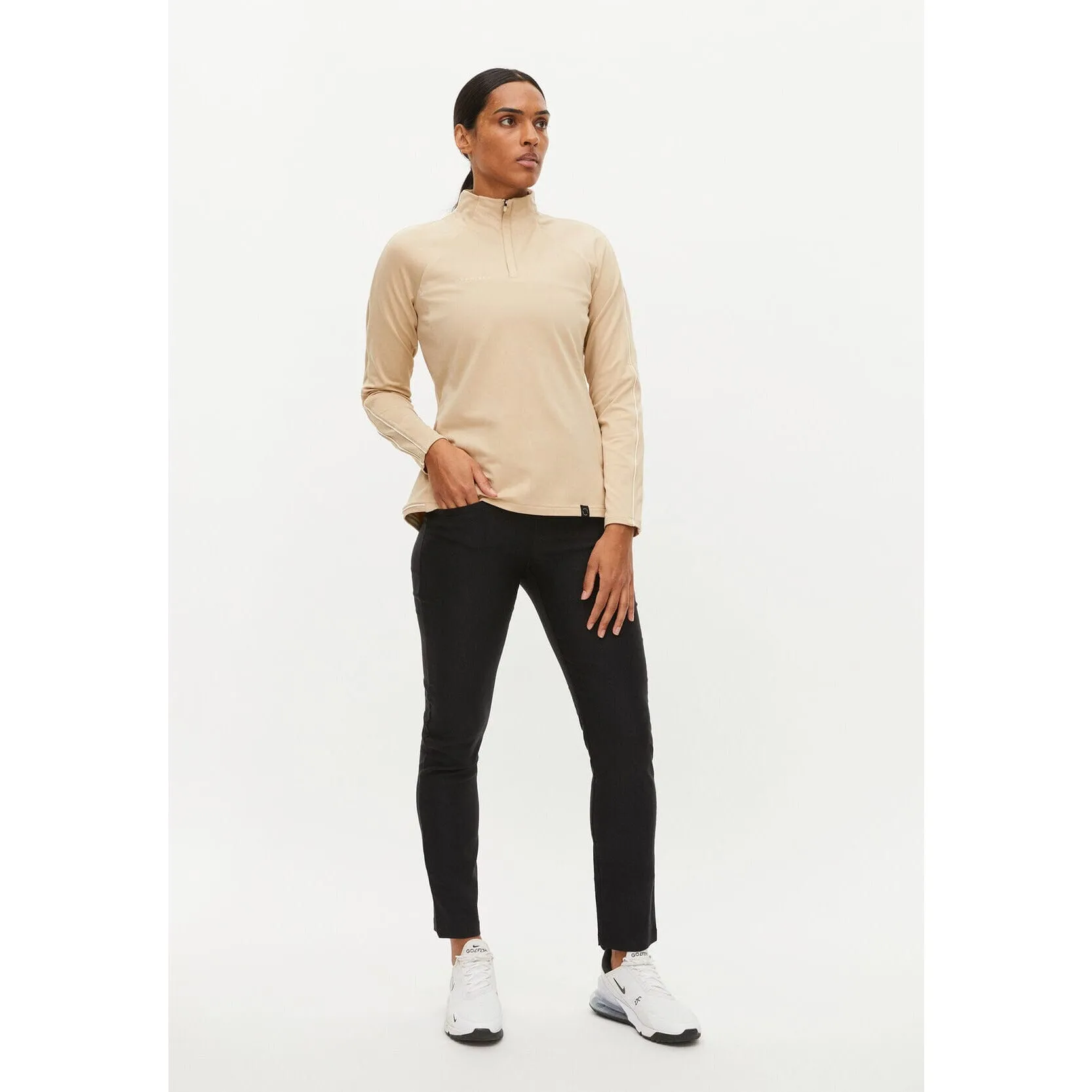 Rhnisch Serena sweat half zip, Safari