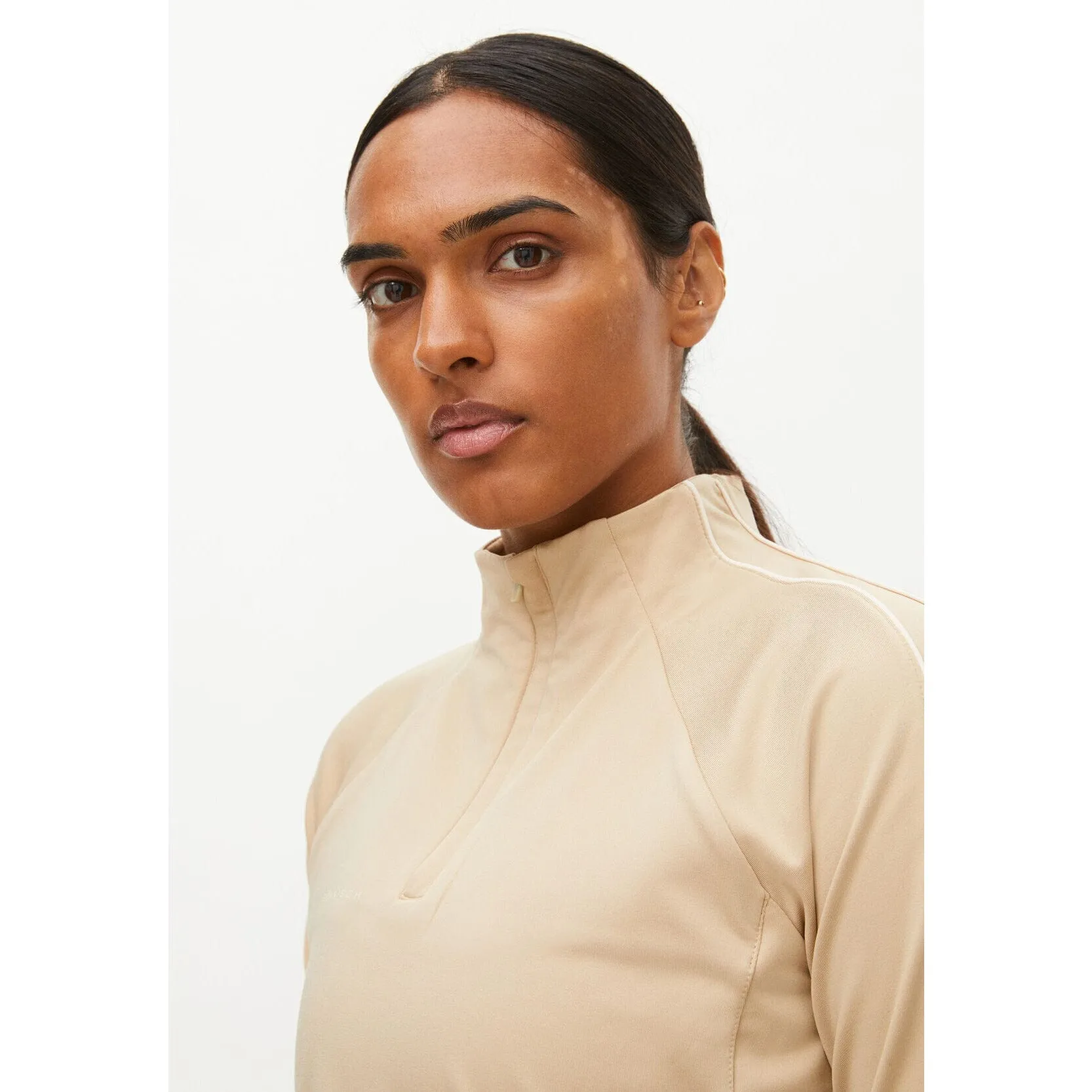 Rhnisch Serena sweat half zip, Safari