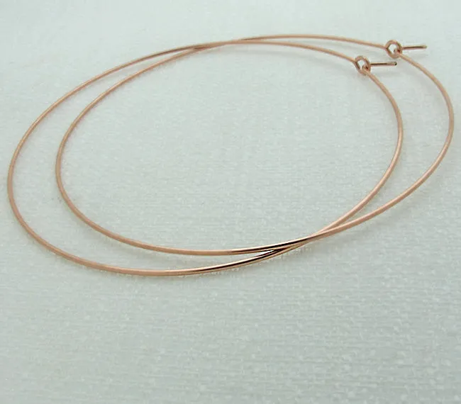 Rose Gold Filled Large Hoop Earrings