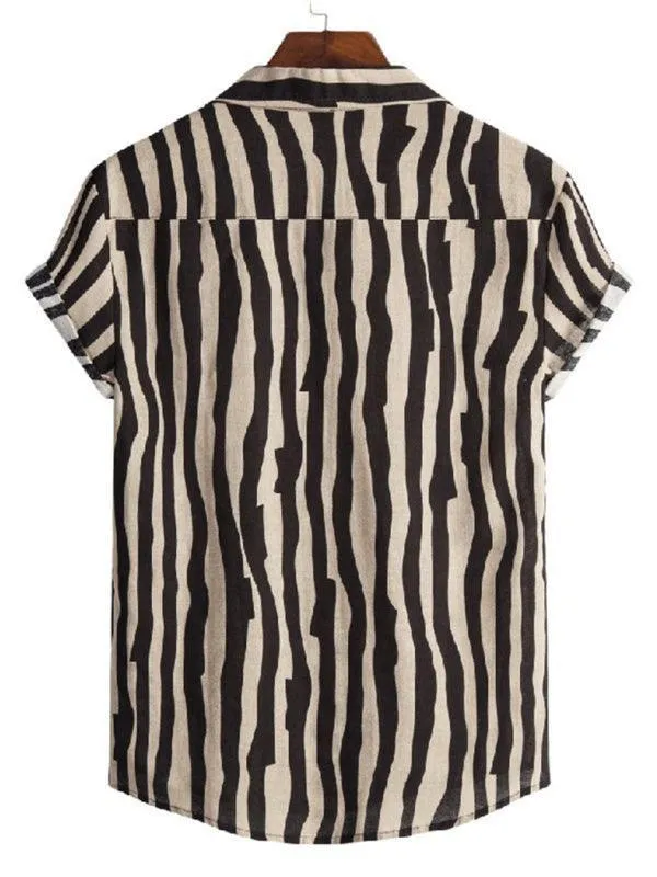 Safari Striped Short Sleeve Shirt