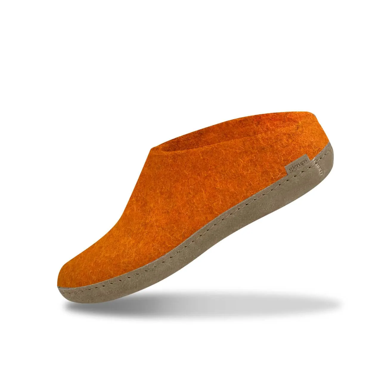 Slip-on with leather sole - Orange