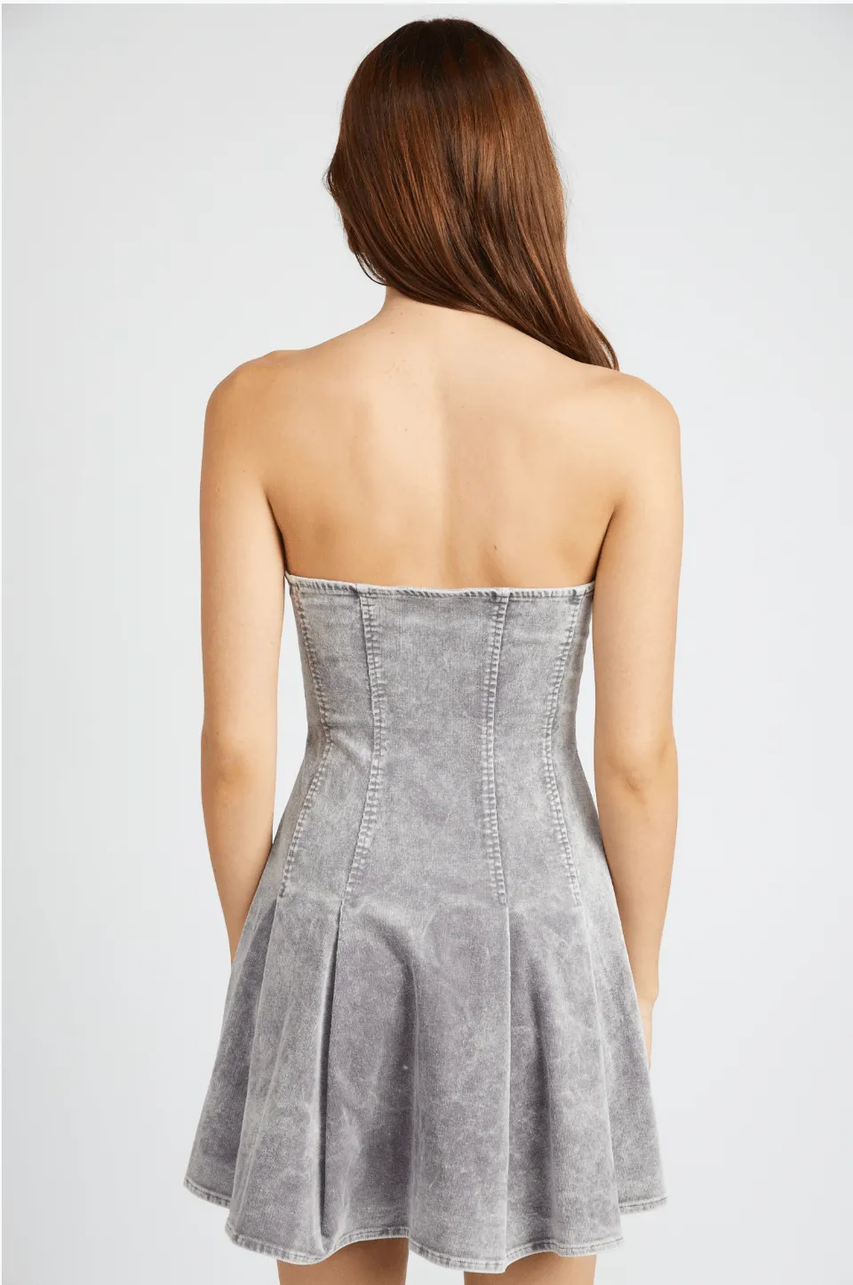 Strapless Denim Dress