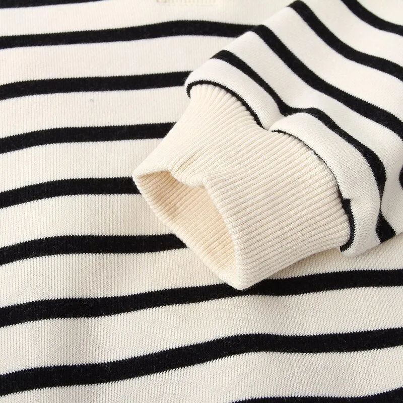 Striped Crew Neck Sweatshirt for Boys