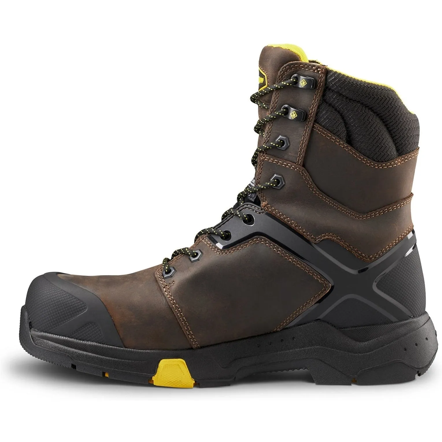 Terra Men's Carbine 8 Comp Toe WP Safety  Work Boot -Brown- 4TCRBN