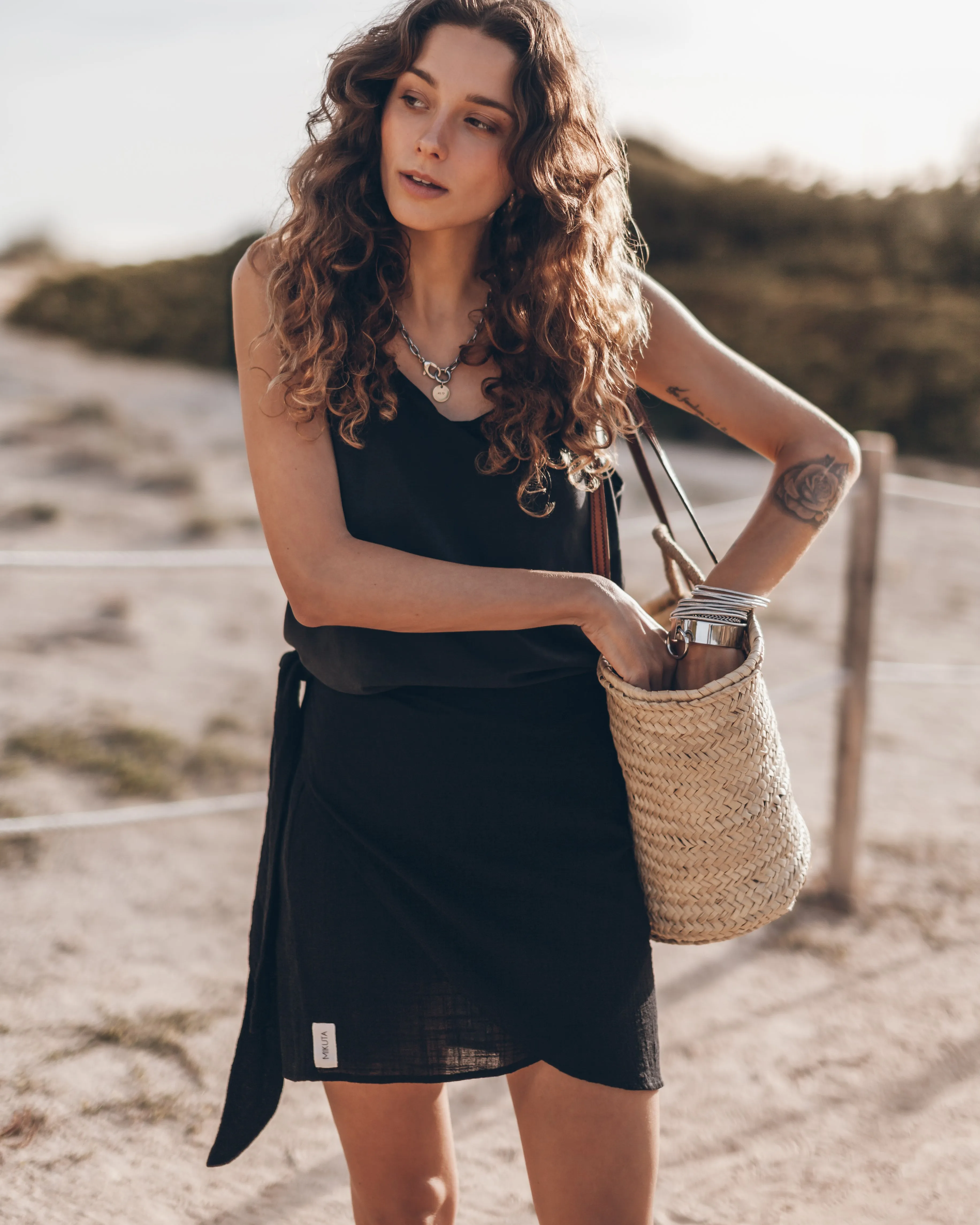 The Black Wrap Skirt