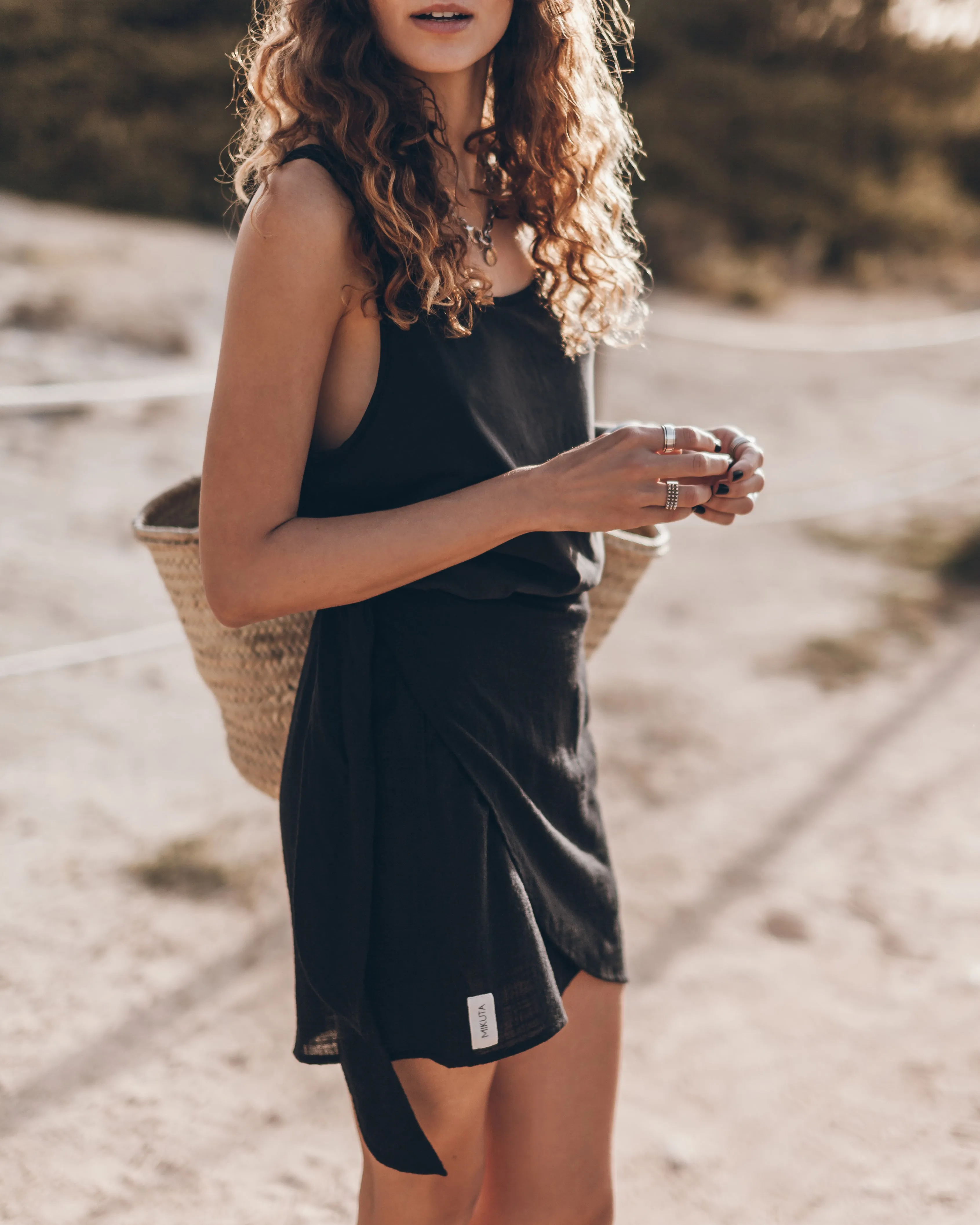 The Black Wrap Skirt