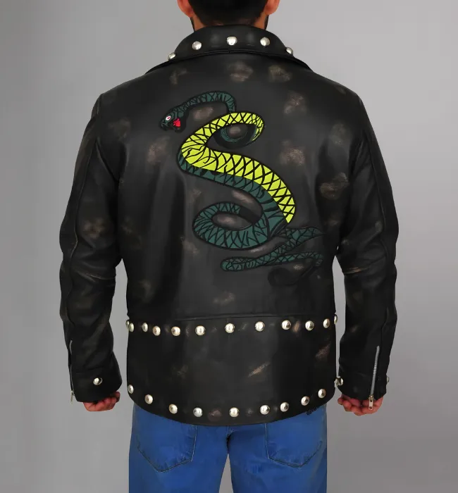 Tunnel Snakes Rule Leather Jacket