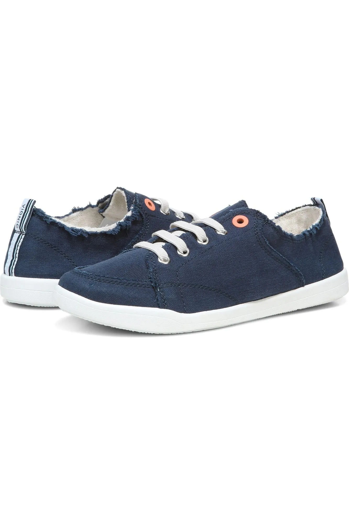 Vionic Canvas Lace-Up Sneaker - Style Pismo NAV