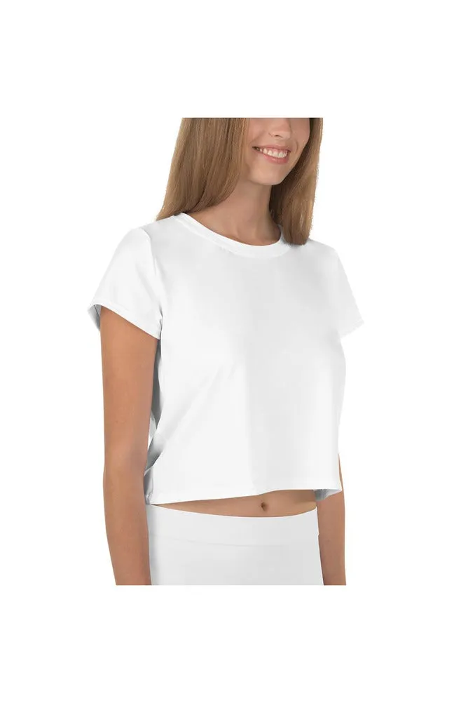 White Crop Tee