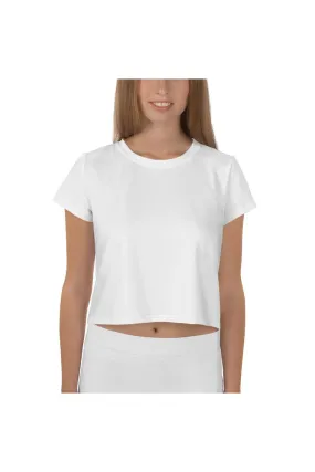 White Crop Tee