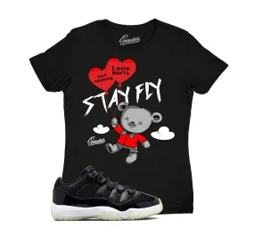 Womens 72-10 11 Shirt - Money Over Love - Black