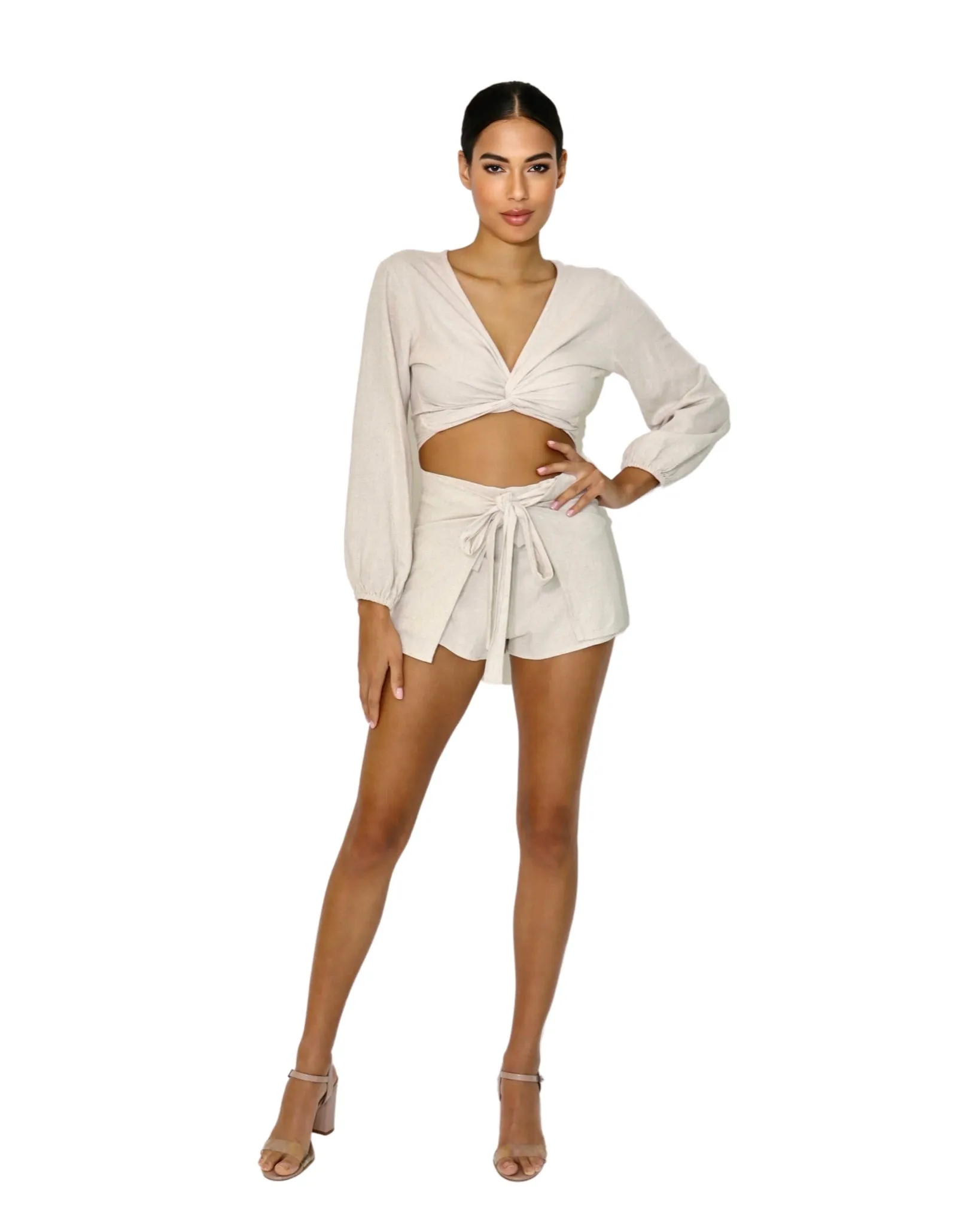 Wrap Short - Linen