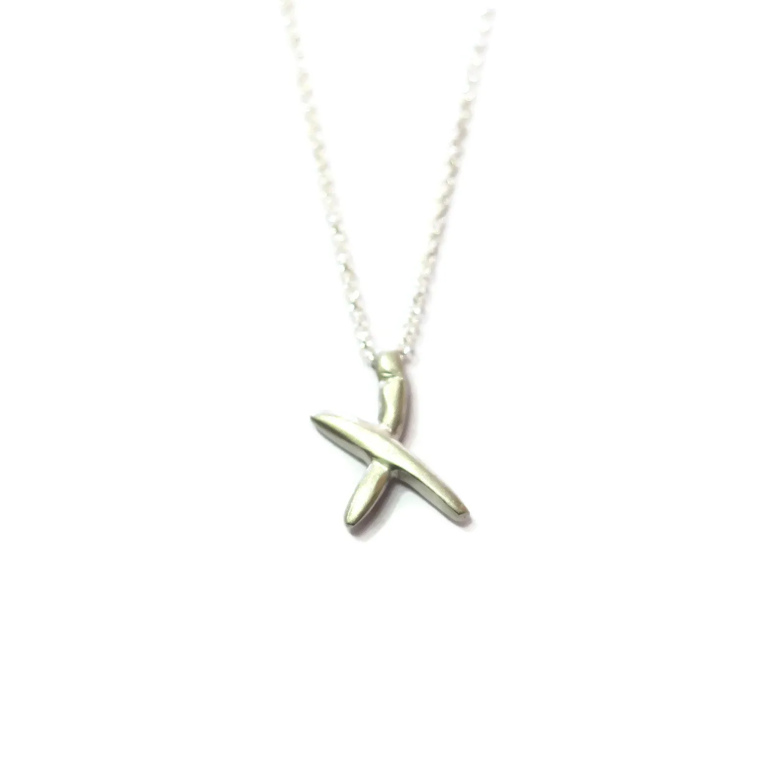 X - handwritten letter necklace